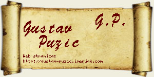 Gustav Puzić vizit kartica
